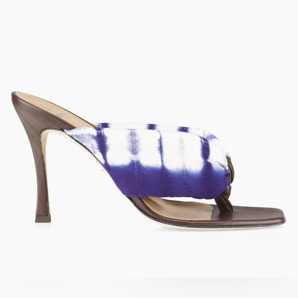 Brother Vellies Shoes - Brother Vellies Togo Tie-Dye High-Heel Sandals size 7